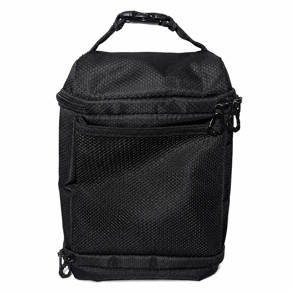Adidas | Insulated Lunch Bag | Black | Dual Compartment | Clip Handle - Picture 2 of 9